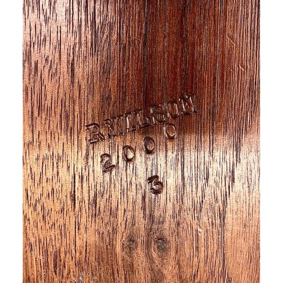 Handcrafted Wooden Jewelry Box With Spalted Maple Lid R Wilson 2000 7.5 x 4.25" - Picture 11 of 13